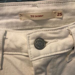 Levi’s 711 White Jeans